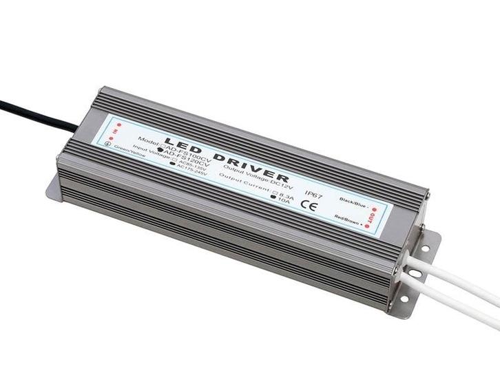 LED driver 12volt 10A 120W IP67 - WATERPROOF, Doe-het-zelf en Verbouw, Elektra en Kabels, Ophalen of Verzenden