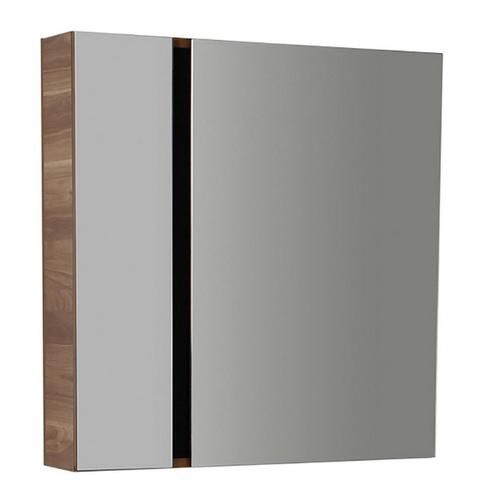 Spiegelkast BWS Verti 78x80cm Walnoot, Doe-het-zelf en Verbouw, Sanitair, Bad, Nieuw, Ophalen of Verzenden