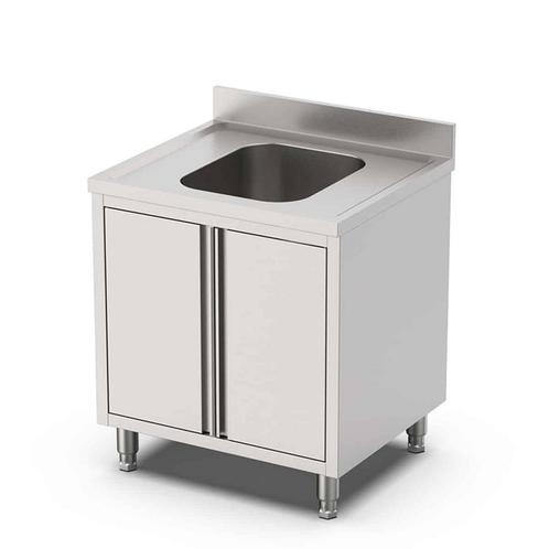 HCB Spoeltafel - klapdeur - 70 cm - RVS, Zakelijke goederen, Horeca | Keukenapparatuur, Nieuw in verpakking, RVS Meubilair, Verzenden