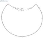 Zilveren snake station ketting 45 cm, Sieraden, Tassen en Uiterlijk, Kettingen, Verzenden, Nieuw, Zilver