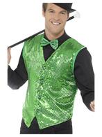 Gilet Pailletten Groen, Kleding | Heren, Ophalen of Verzenden, Nieuw