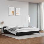 Bedframe 180x200 Zwart met Hoofdbord | OP = OP | Retour, Overige materialen, Zwart, Ophalen of Verzenden, 180 cm