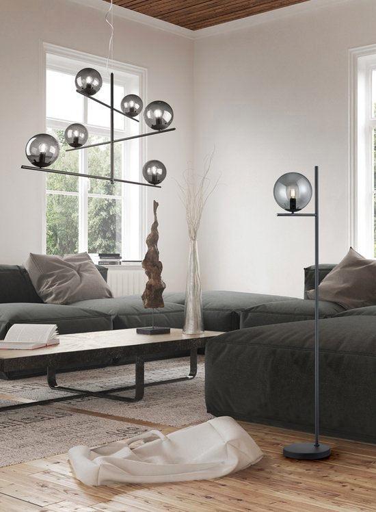 Tweedekans | Trio Hanglamp Pure antraciet 6x E14- 80 x 115 x, Huis en Inrichting, Lampen | Hanglampen, Zo goed als nieuw, Ophalen of Verzenden