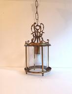 Plafondlamp - Kristal, Messing - Lantaarn, Antiek en Kunst, Curiosa en Brocante