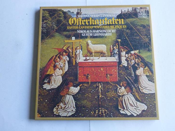 Bach - Oster Kantaten / Nikolaus Harnoncourt / Leonardt (5 L, Cd's en Dvd's, Vinyl | Klassiek, Zo goed als nieuw, Verzenden