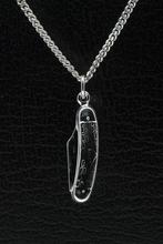 Zilveren Zakmes ketting hanger, Verzenden, Nieuw