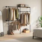 Kledingrek wandmodel 186 cm – industrieel met planken, Huis en Inrichting, Verzenden, Nieuw