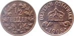 Duitsland 1/2 Heller Doa Deutsch Ost-afrika 1905 A vz/stg..., Postzegels en Munten, Munten | Europa | Niet-Euromunten, Verzenden
