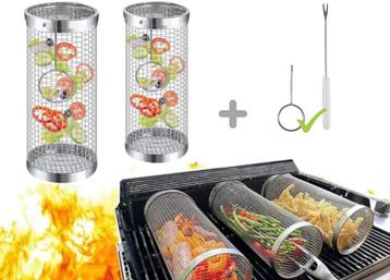 Vegan Bbq grillmand 2st - Bbq groentemand - BBQ Accessoires beschikbaar voor biedingen