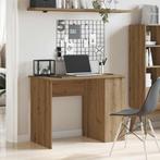 vidaXL Bureau 100x55x75 cm bewerkt hout artisanaal, Huis en Inrichting, Bureaus, Verzenden, Nieuw