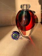 Parfumfles - Sommerso parfumflesje - Muranoglas, Antiek en Kunst, Antiek | Glas en Kristal