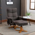 TRUUSK Relaxfauteuil Massagestoel Met Voetenbank Opbergruimt, Verzenden, Nieuw