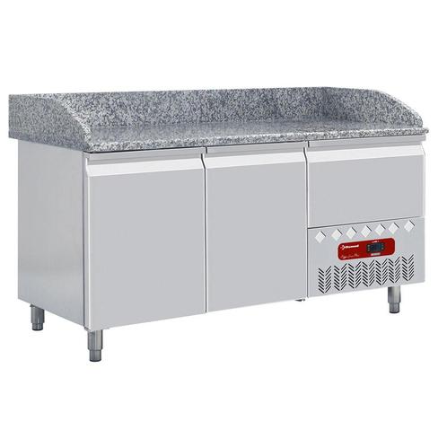 Diamond Pizzawerkbank | 270L | 2 Deuren + 1 Lade EN600x400 |, Witgoed en Apparatuur, Koelkasten en IJskasten, Ophalen of Verzenden