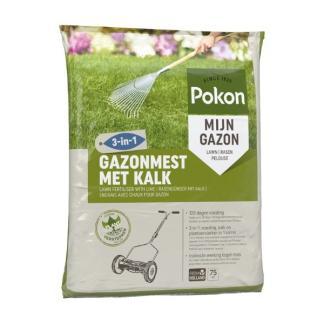 Gazonmest met kalk 3-in-1 | Pokon | 75 m² (5 kg), Tuin en Terras, Gras en Kunstgras, Nieuw, Verzenden