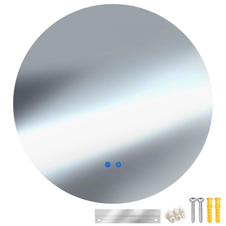 LED-badkamerspiegel Aurora, dimbaar, met 3 lichtkleuren - 80, Huis en Inrichting, Woonaccessoires | Spiegels, Verzenden