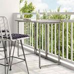 vidaXL Tuintafel inklapbaar 90x51x75 cm poly rattan grijs, Verzenden, Nieuw