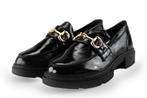 Manfield Loafers in maat 40 Zwart | 10% extra korting, Verzenden, Zwart, Overige typen, Zo goed als nieuw