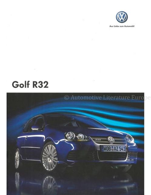 2007 VOLKSWAGEN GOLF R32 BROCHURE SPAANS, Boeken, Auto's | Folders en Tijdschriften, Volkswagen