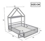 Kinderbed 140x200 cm – Massief Houten Bed met Opbergruimte, Verzenden, Nieuw