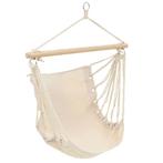 vidaXL Hangstoel creme wit (large), Tuin en Terras, Hangmatten, Verzenden, Nieuw