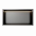 Gun Metal RVS Inbouwnis 30x60x10cm met RGB verlichting, Verzenden, Nieuw