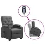 vidaXL Sta-op-stoel stof lichtgrijs, Huis en Inrichting, Fauteuils, Verzenden, Nieuw