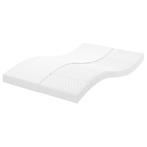 vidaXL Schuimmatras 7 zones hardheid 20 ILD 120x200 cm wit, Verzenden, Nieuw