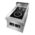 GGM Gastro | Inductie kookplaat - 400mm - 6 kW - 2 | IDKE2, Witgoed en Apparatuur, Fornuizen, Nieuw, Inbouw, Verzenden