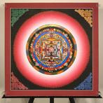 Painting of Tibetan Tradition - 24 Kt Gold Details - Mandala
