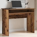 vidaXL Bureau 90x50x74 cm bewerkt hout oud houtkleurig, Verzenden, Nieuw