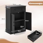 COSTWAY Badkamerkast, badkamerkast met lade, deuren en verst, Verzenden, Zo goed als nieuw