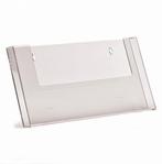 Wandfolderhouder A4 Landscape helder transparant, Verzenden, Nieuw in verpakking, Etalage