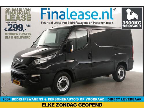 Iveco Daily 2.3 300 L1H1 3500KG Trekgew. Trekh Airco €299pm, Auto's, Bestelauto's, Lease, Handgeschakeld, Diesel, Iveco, Zwart