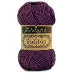 Scheepjes Softfun - 2493 aubergine - Katoen/Acryl Garen, Hobby en Vrije tijd, Breien en Haken, Ophalen of Verzenden, Nieuw