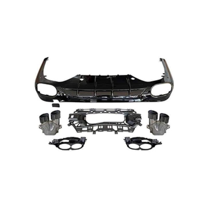 Diffuser voor mercedes e-klasse w214 ronde uitlaatpijpen gla, Auto-onderdelen, Carrosserie en Plaatwerk, Nieuw