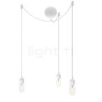 Umage Cannonball Hanglamp 3-lichts, wit - met buis lichtbron, Verzenden, Nieuw