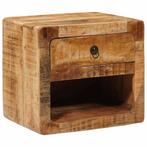 vidaXL Wandkastje met lade Bruin 40 x 30 x 36 cm massief, Huis en Inrichting, Minder dan 45 cm, Verzenden, Nieuw, Minder dan 55 cm