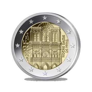 Frankrijk. 2 Euro / 10 Euro 2025 Notre Dame de Paris (2 beschikbaar voor biedingen
