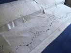 Laken - 279 cm - 239 cm - Gesneden blad, Antiek en Kunst, Antiek | Kleden en Textiel