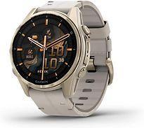 Garmin Fenix 8 43 mm goud titanium met mistig grijs polsband, Telecommunicatie, Overige Telecommunicatie, Zo goed als nieuw, Verzenden