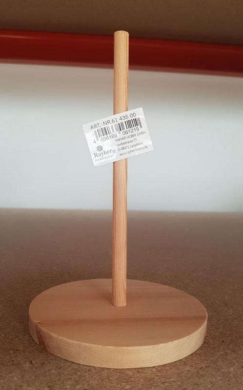 Houten staander voor styropor-torso, klein, hoogte 16 cm, Hobby en Vrije tijd, Knutselen, Nieuw, Ophalen of Verzenden