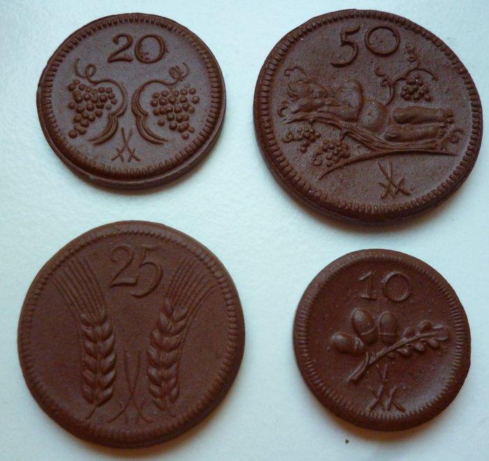 Duitsland, keizerrijk 10 Pfenning bis 1 Mark 1921, Postzegels en Munten, Munten | Europa | Niet-Euromunten