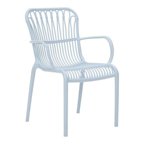 Tuinstoel - Rattie - Blauw - The Outsider, Tuin en Terras, Tuinstoelen, Nieuw, Verzenden