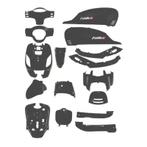 Kappenset - Sym Fiddle 3 - 16-delig - Mat Zwart, Ophalen of Verzenden, Nieuw