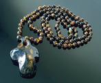 Amber Vintage amber hanger ketting hanger amulet kruis dames