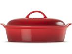 Le Creuset Heritage - Ovenschaal Ovaal met Deksel 36 cm -, Verzenden, Zo goed als nieuw
