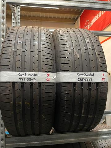 225-55-17 Continental Zomerbanden 5mm Incl Montage 225 55 17 beschikbaar voor biedingen