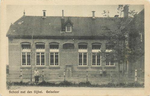 Gelselaar School met den Bijbel, Verzamelen, Ansichtkaarten | Nederland, Gelopen, Verzenden