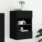 vidaXL Tv-wandmeubel met LED-verlichting 40x30x60,5 cm zwart, Huis en Inrichting, Kasten | Televisiemeubels, Verzenden, Nieuw