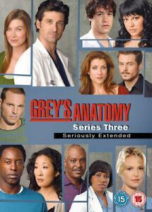 Greys Anatomy: Series 3 DVD (2008) Ellen Pompeo cert 15 7, Cd's en Dvd's, Dvd's | Overige Dvd's, Zo goed als nieuw, Verzenden